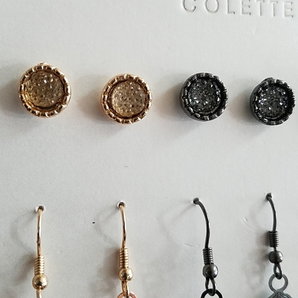 6 pairs of Pretty Leaf & Stud Earrings - Picture 5 of 6